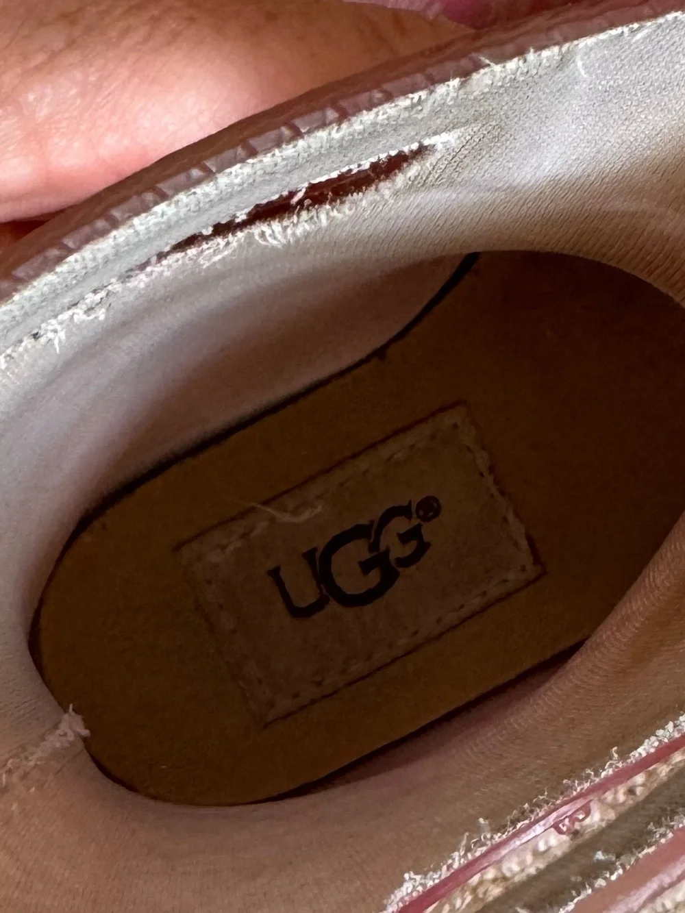 UGG Rahjee Butterflies Waterproof Rain Boots Pink Toddler Girls Size 6